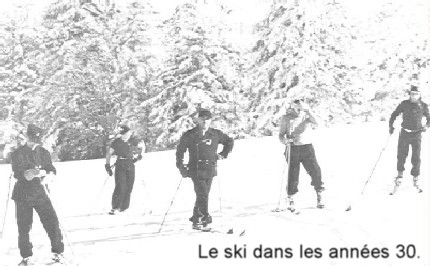 Le ski club dans les années 30